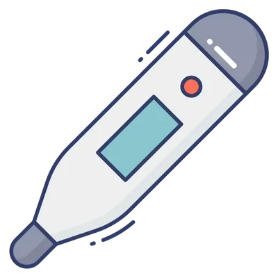 digital fever thermometer icon